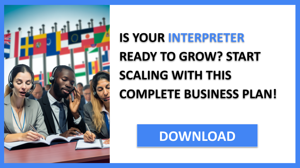 Business Plan Example for Interpreter - Interpreter Growth Strategy- CTA1