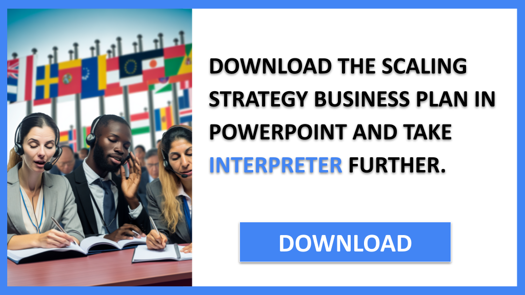 Business Plan Example for Interpreter - Interpreter Growth Strategy- CTA2