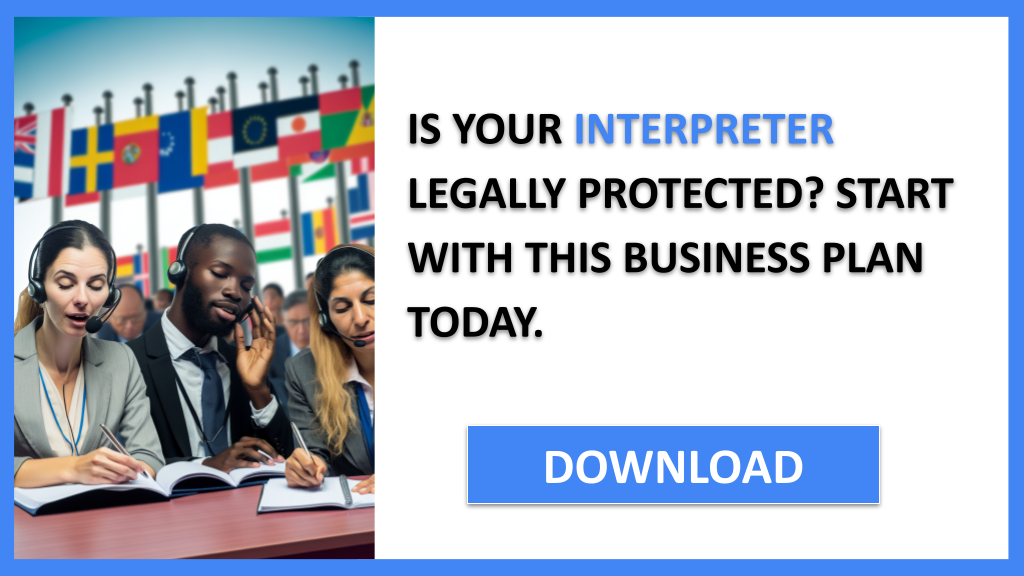 Business Plan Example for Interpreter - Interpreter Legal Considerations- CTA1