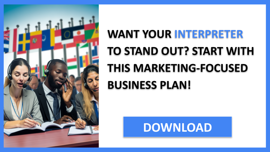 Business Plan Example for Interpreter - Interpreter Marketing Plan- CTA1