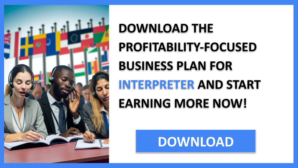 Business Plan Example for Interpreter - Interpreter Profitability- CTA3