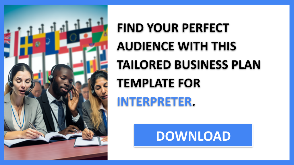 Business Plan Example for Interpreter - Interpreter Customer Segments- CTA2