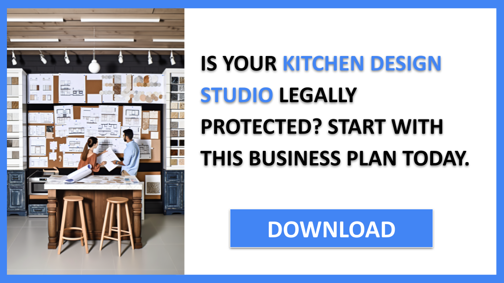 Business Plan Example for Kitchen Design Studio - Kitchen Design Studio Legal Considerations- CTA1