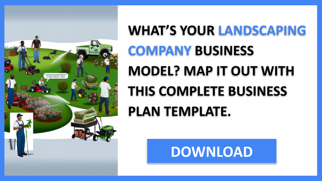 Business Plan Example for Landscaping Company - Landscaping Company Business Model Canvas- CTA1