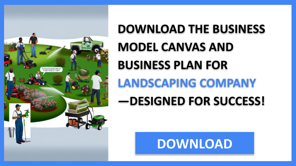 Business Plan Example for Landscaping Company - Landscaping Company Business Model Canvas- CTA2