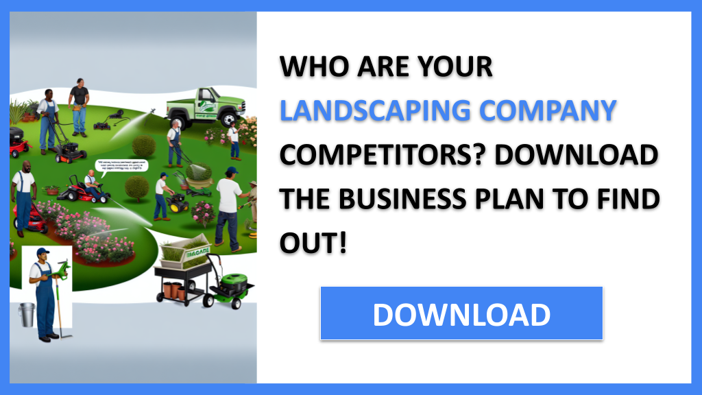 Business Plan Example for Landscaping Company - Landscaping Company Competition Study- CTA1