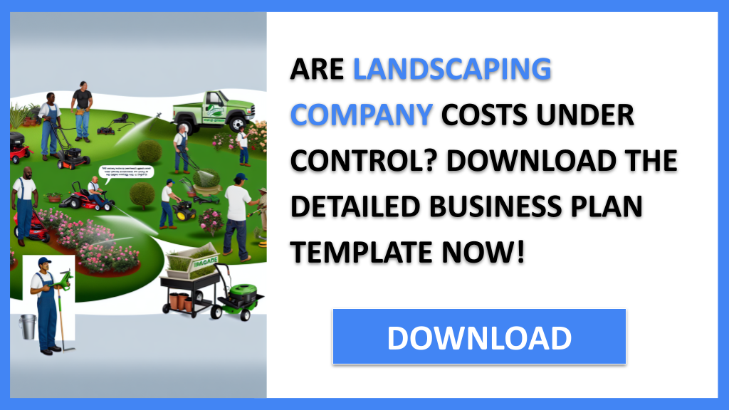 Business Plan Example for Landscaping Company - Landscaping Company Costs- CTA1