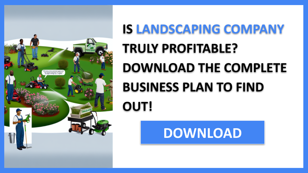 Business Plan Example for Landscaping Company - Landscaping Company Profitability- CTA1