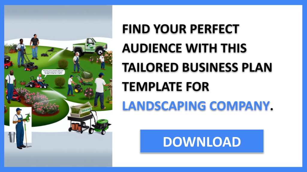 Business Plan Example for Landscaping Company - Landscaping Company Customer Segments- CTA2