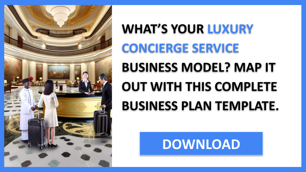 Business Plan Example for Luxury Concierge Service - Luxury Concierge Service Business Model Canvas- CTA1