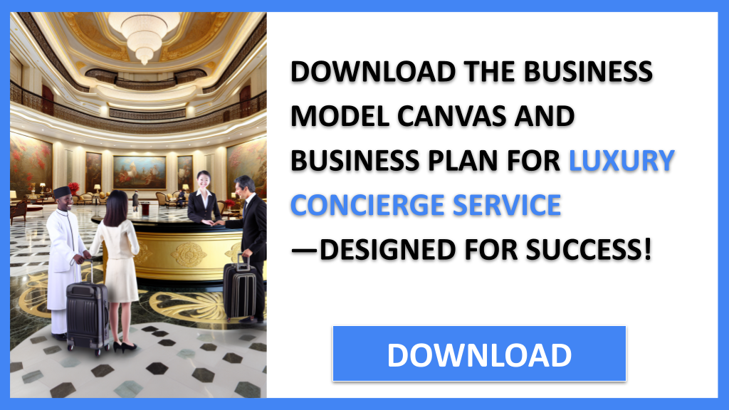 Business Plan Example for Luxury Concierge Service - Luxury Concierge Service Business Model Canvas- CTA2