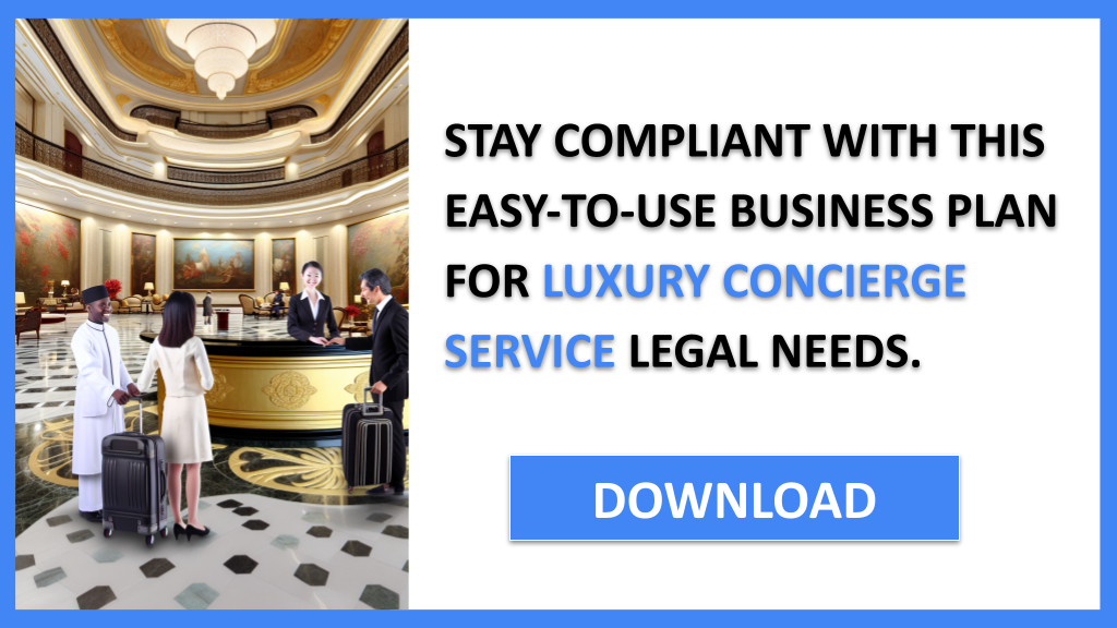 Business Plan Example for Luxury Concierge Service - Luxury Concierge Service Legal Considerations- CTA3