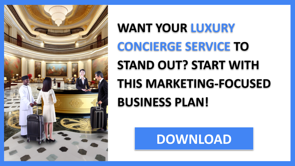 Business Plan Example for Luxury Concierge Service - Luxury Concierge Service Marketing Plan- CTA1