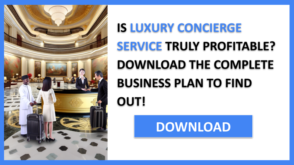 Business Plan Example for Luxury Concierge Service - Luxury Concierge Service Profitability- CTA1