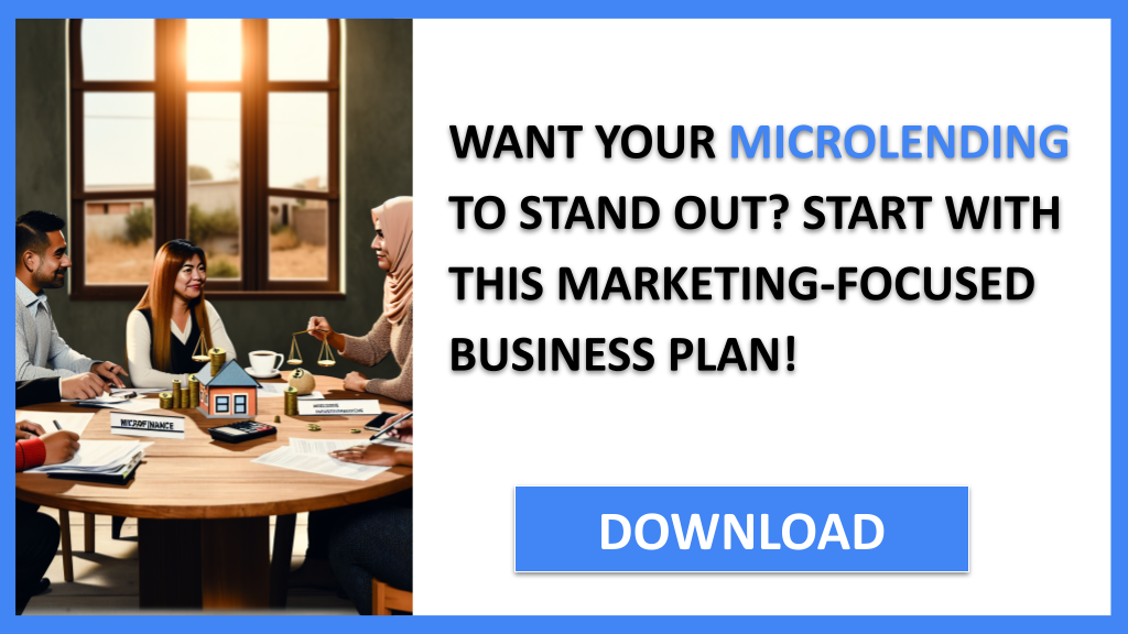 Business Plan Example for Microlending - Microlending Marketing Plan- CTA1