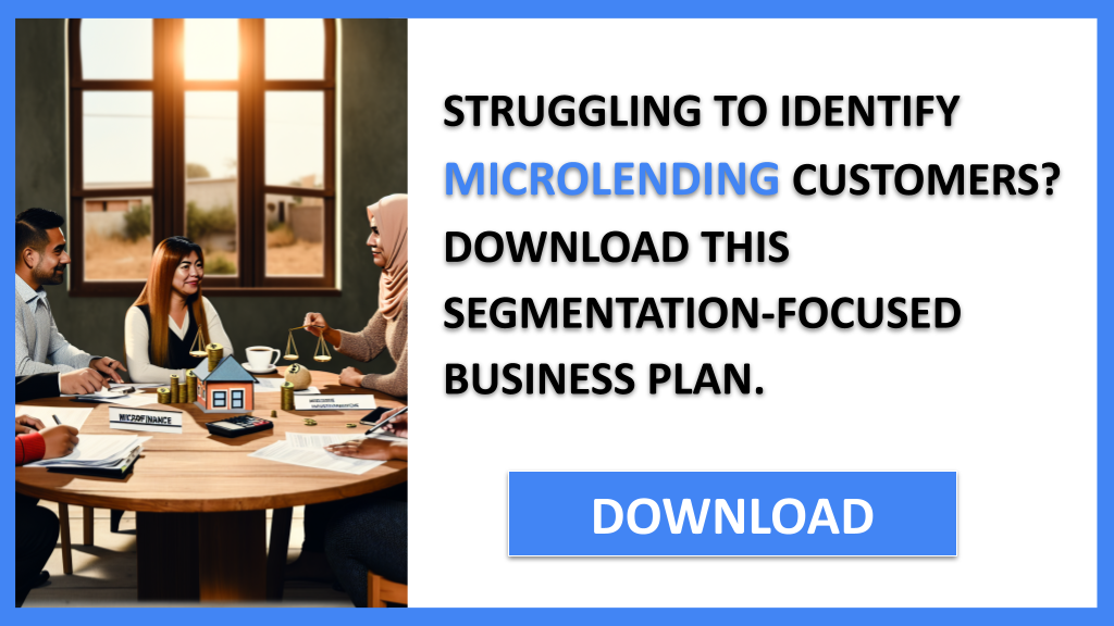 Business Plan Example for Microlending - Microlending Customer Segments- CTA1