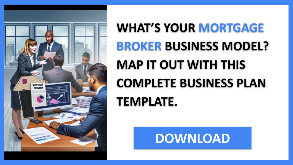 Business Plan Example for Mortgage Broker - Mortgage Broker Business Model Canvas- CTA1