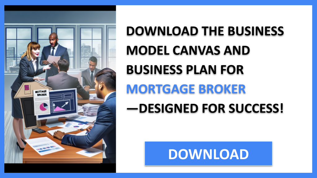 Business Plan Example for Mortgage Broker - Mortgage Broker Business Model Canvas- CTA2