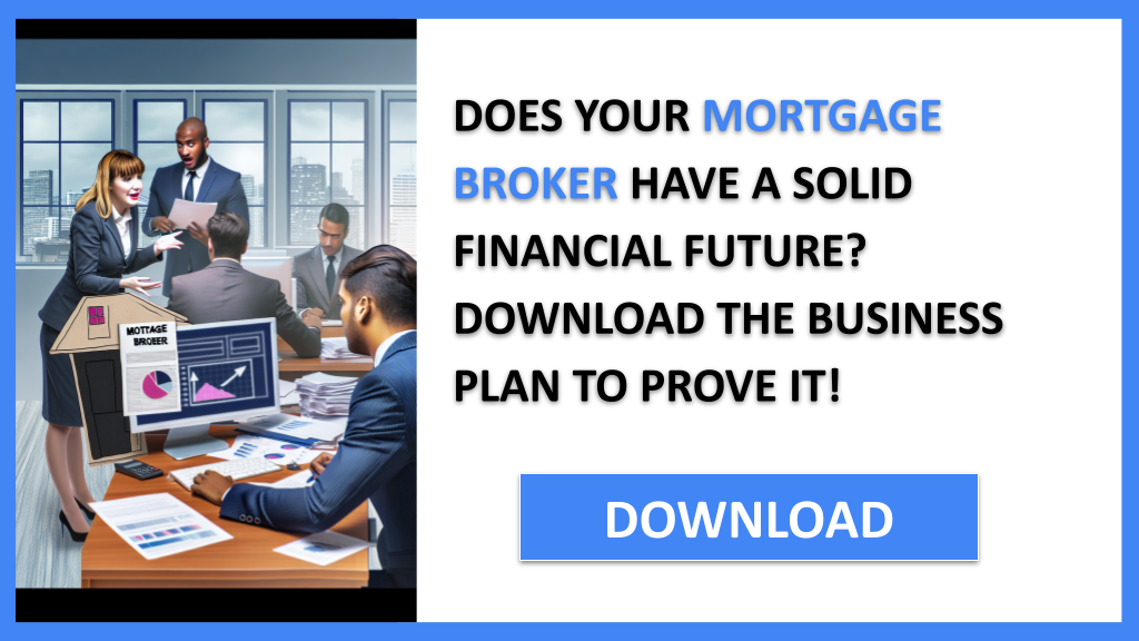 Business Plan Example for Mortgage Broker - Mortgage Broker Financial Plan- CTA1
