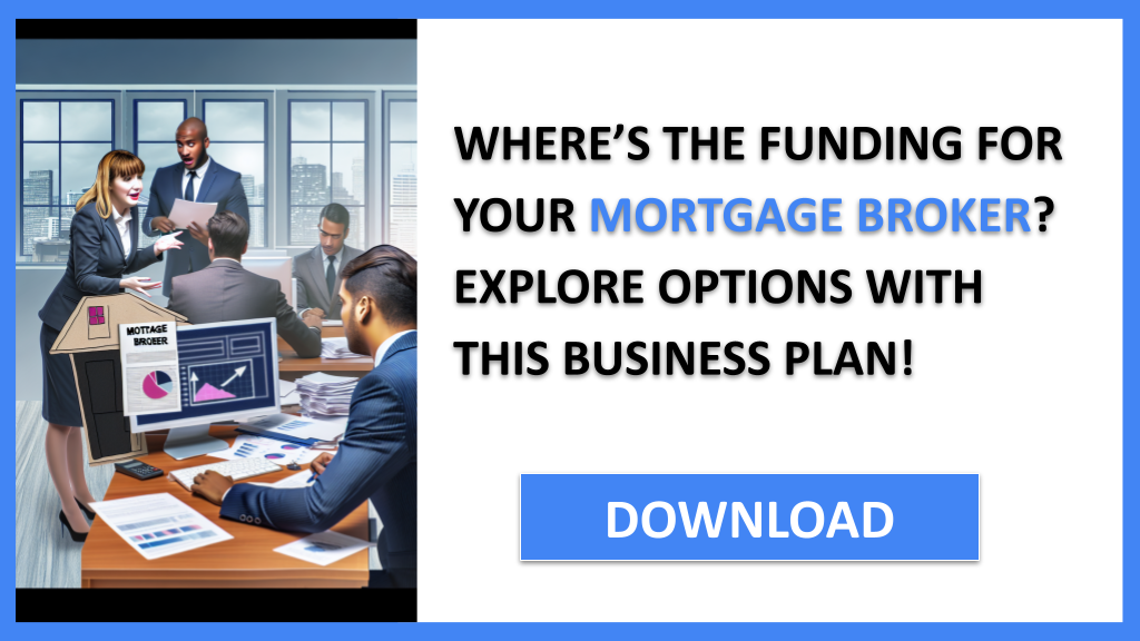 Business Plan Example for Mortgage Broker - Mortgage Broker Funding Options- CTA1