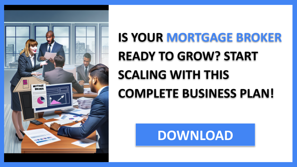 Business Plan Example for Mortgage Broker - Mortgage Broker Growth Strategy- CTA1