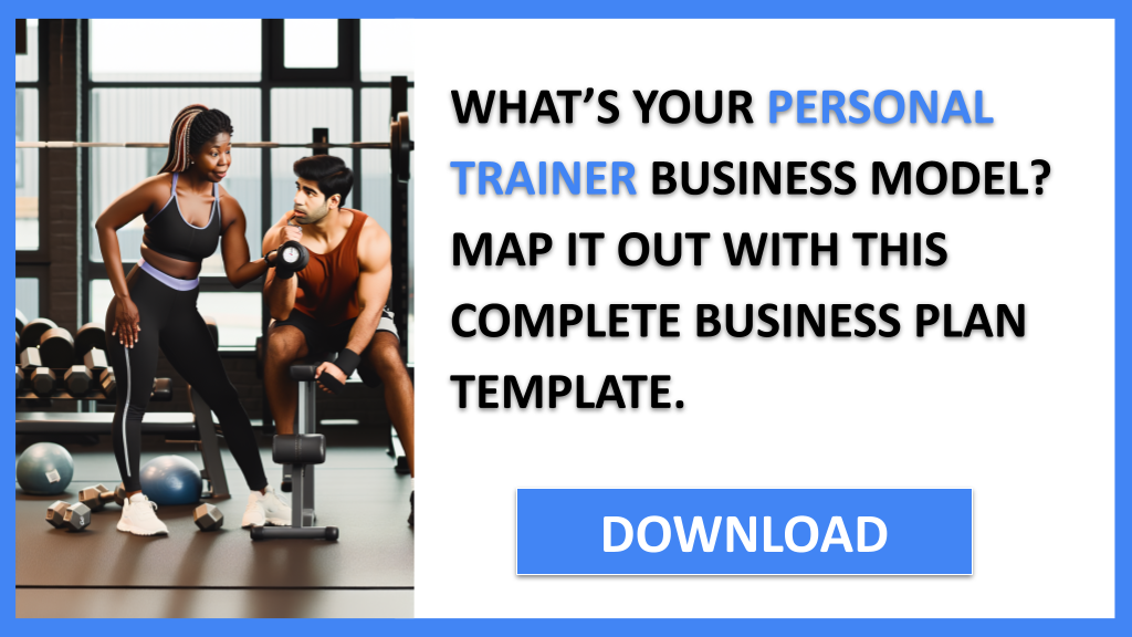 Business Plan Example for Personal Trainer - Personal Trainer Business Model Canvas- CTA1