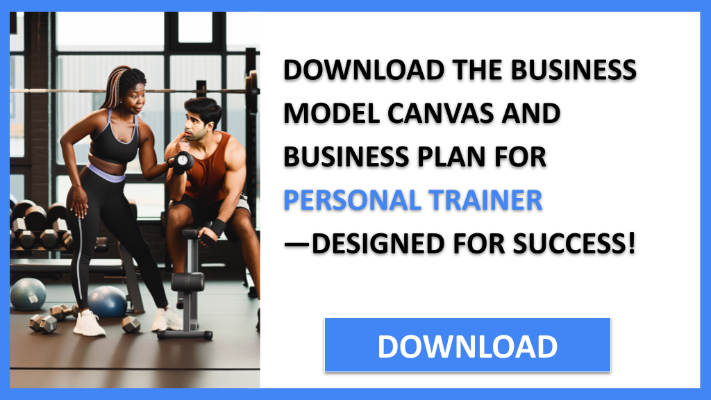 Business Plan Example for Personal Trainer - Personal Trainer Business Model Canvas- CTA2