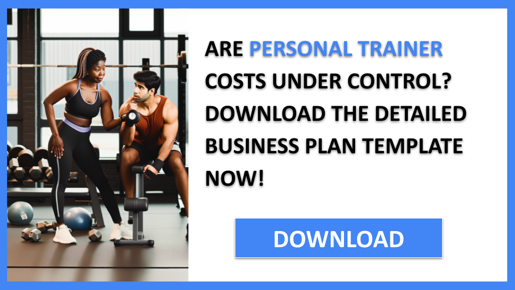 Business Plan Example for Personal Trainer - Personal Trainer Costs- CTA1