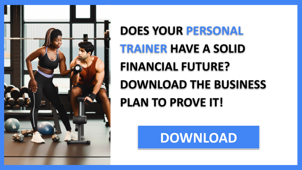 Business Plan Example for Personal Trainer - Personal Trainer Financial Plan- CTA1