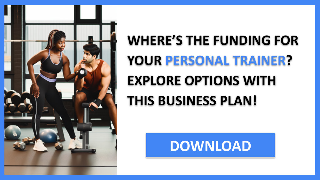 Business Plan Example for Personal Trainer - Personal Trainer Funding Options- CTA1