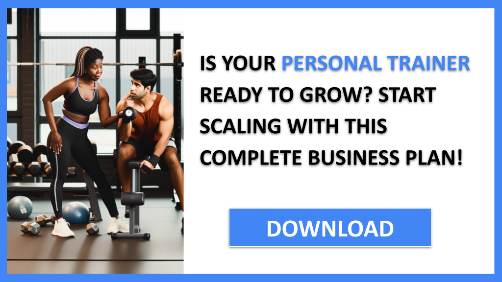 Business Plan Example for Personal Trainer - Personal Trainer Growth Strategy- CTA1