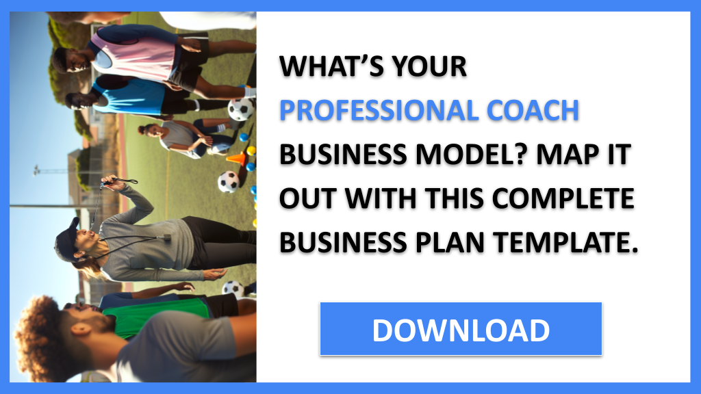 Business Plan Example for Professional Coach - Professional Coach Business Model Canvas- CTA1