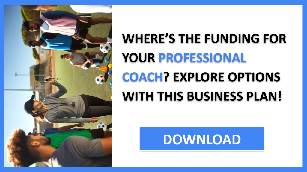 Business Plan Example for Professional Coach - Professional Coach Funding Options- CTA1