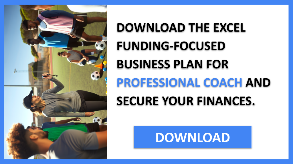 Business Plan Example for Professional Coach - Professional Coach Funding Options- CTA2