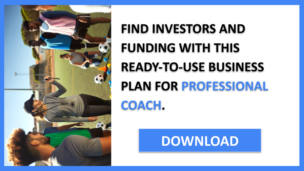 Business Plan Example for Professional Coach - Professional Coach Funding Options- CTA3