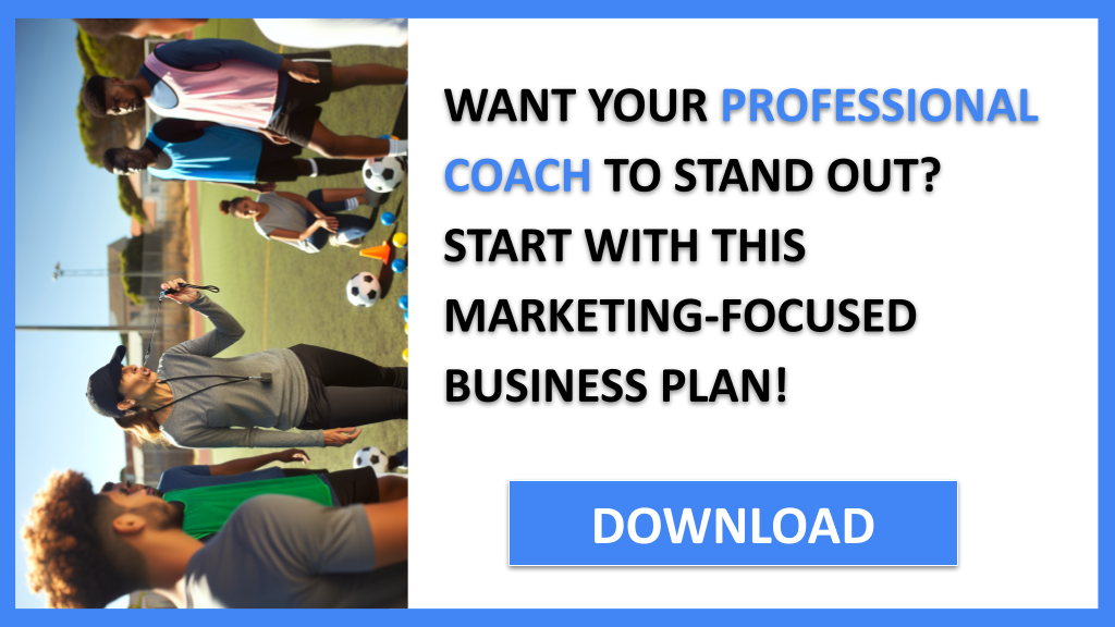 Business Plan Example for Professional Coach - Professional Coach Marketing Plan- CTA1