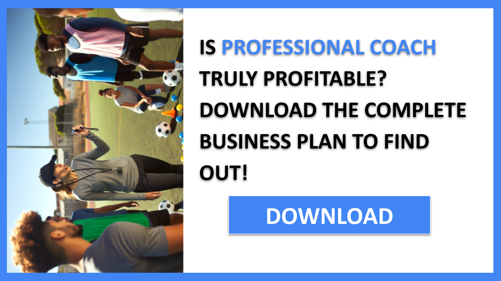Business Plan Example for Professional Coach - Professional Coach Profitability- CTA1