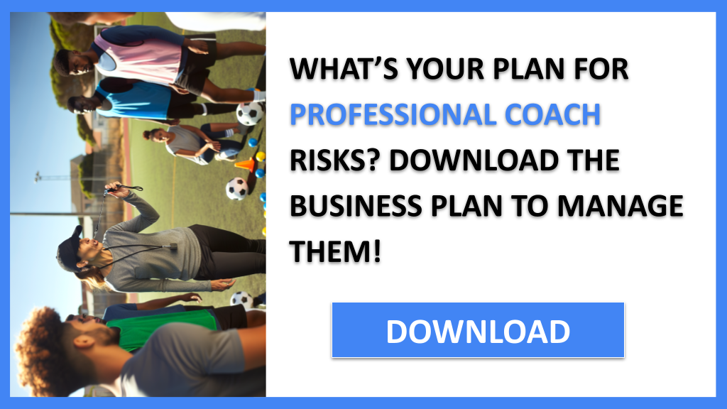 Business Plan Example for Professional Coach - Professional Coach Risk Management- CTA1