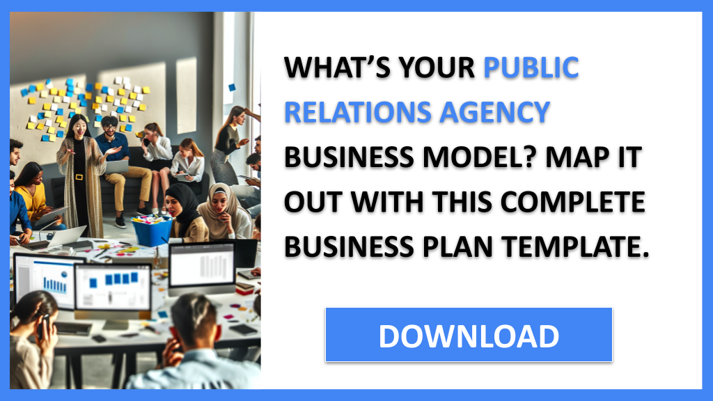 Business Plan Example for Public Relations Agency - Public Relations Agency Business Model Canvas- CTA1