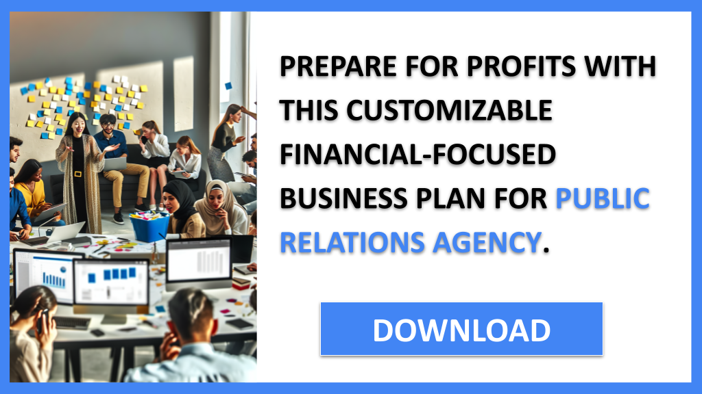 Business Plan Example for Public Relations Agency - Public Relations Agency Financial Plan- CTA3