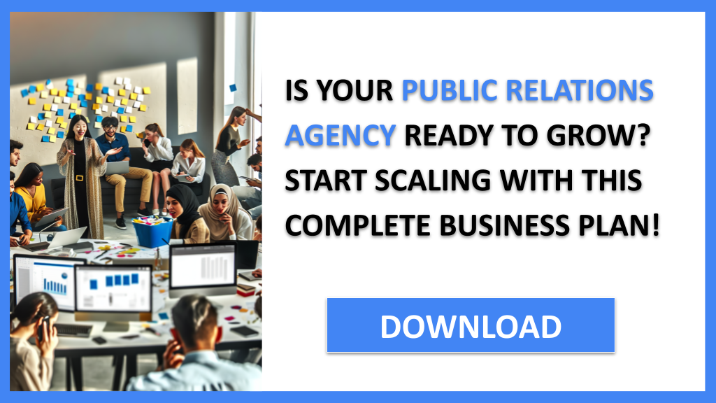 Business Plan Example for Public Relations Agency - Public Relations Agency Growth Strategy- CTA1