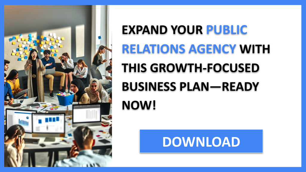 Business Plan Example for Public Relations Agency - Public Relations Agency Growth Strategy- CTA3