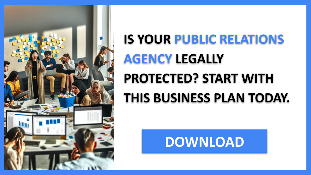 Business Plan Example for Public Relations Agency - Public Relations Agency Legal Considerations- CTA1