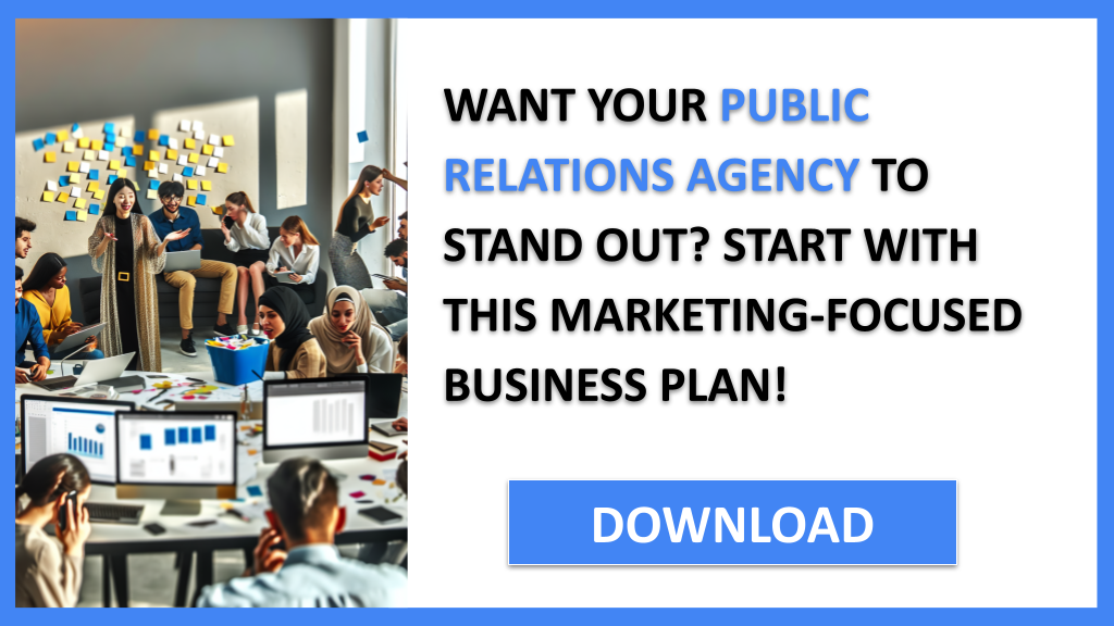 Business Plan Example for Public Relations Agency - Public Relations Agency Marketing Plan- CTA1