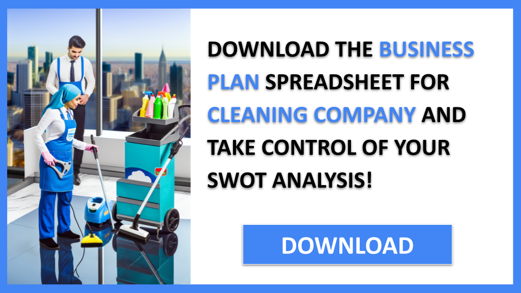 Business Plan Example for Cleaning Company - Cleaning Company SWOT Analysis- CTA3