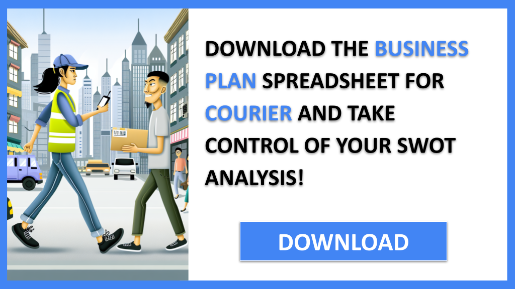 Business Plan Example for Courier - Courier SWOT Analysis- CTA3