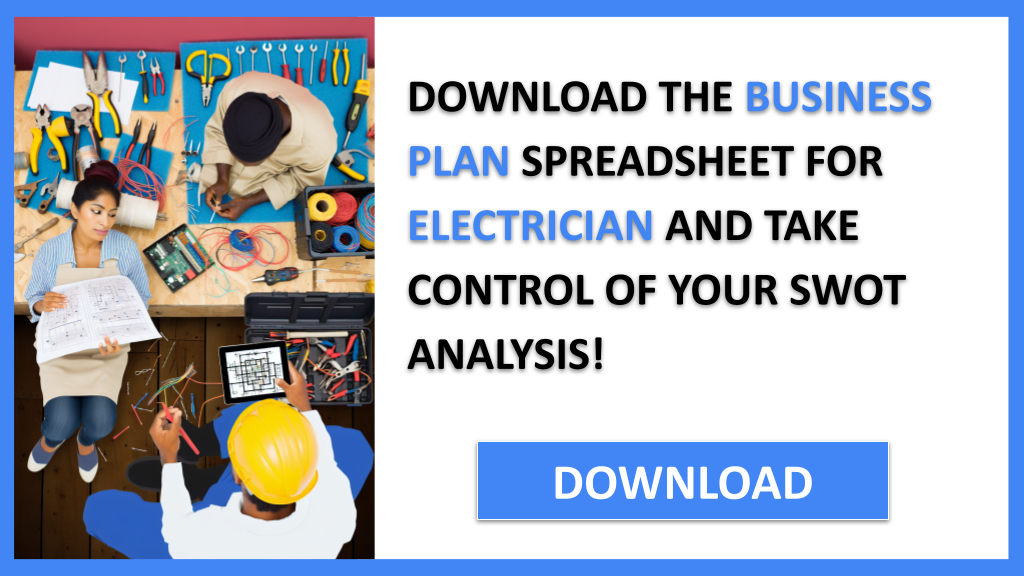 Business Plan Example for Electrician - Electrician SWOT Analysis- CTA3