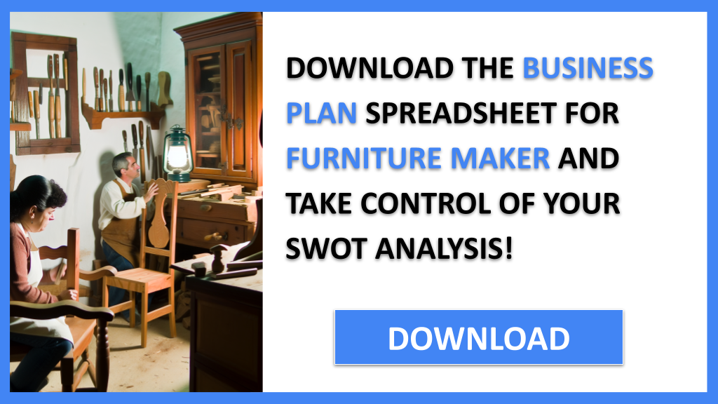 Business Plan Example for Furniture Maker - Furniture Maker SWOT Analysis- CTA3
