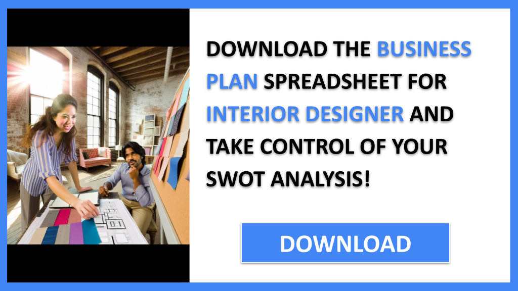 Business Plan Example for Interior Designer - Interior Designer SWOT Analysis- CTA3