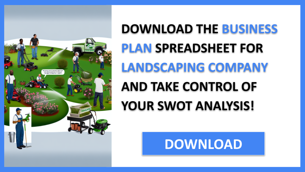 Business Plan Example for Landscaping Company - Landscaping Company SWOT Analysis- CTA3
